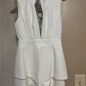 DO+BE White Backless Dress